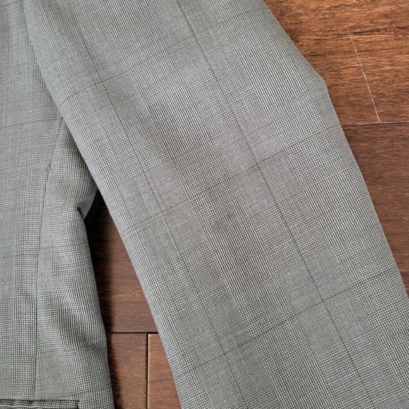 Nordstrom J&F Men's Suit Jacket Size 44R Olive Green 2-Button Closure - Picture 6 of 11